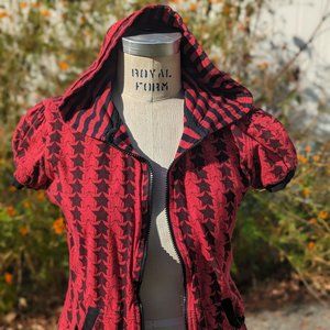 RARE Tripp NYC reversable hoodie Red and Black Size L